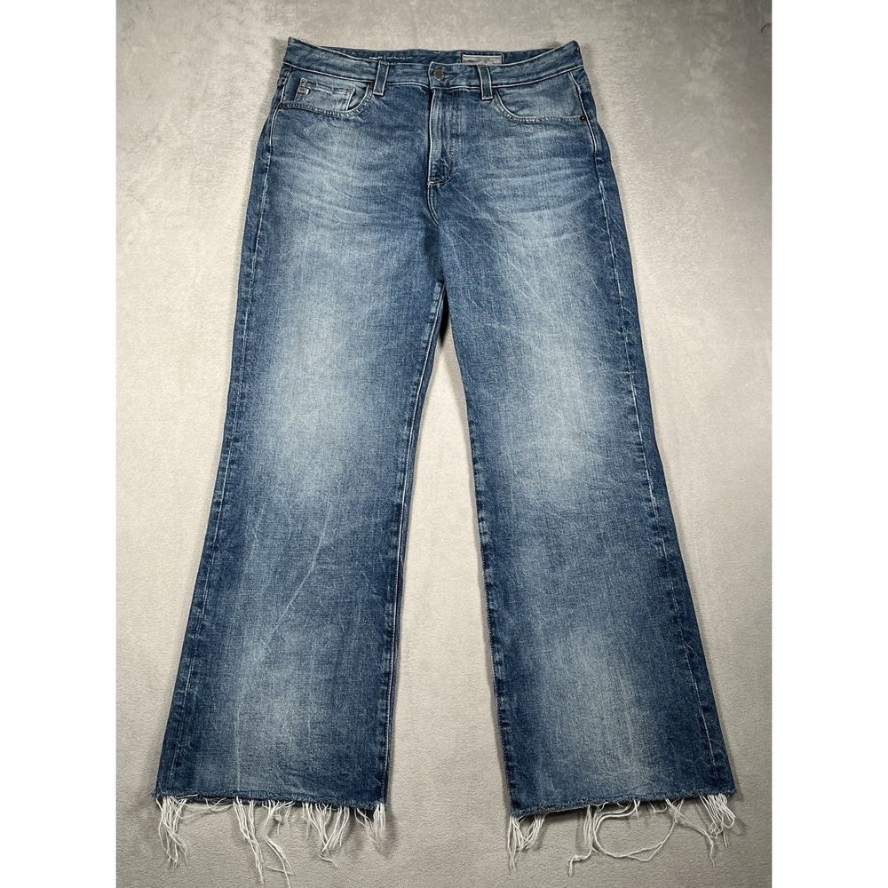 AG Adriano Goldschmied Kinsley High Rise Pop Crop Jeans 360 Contour Size 30x29